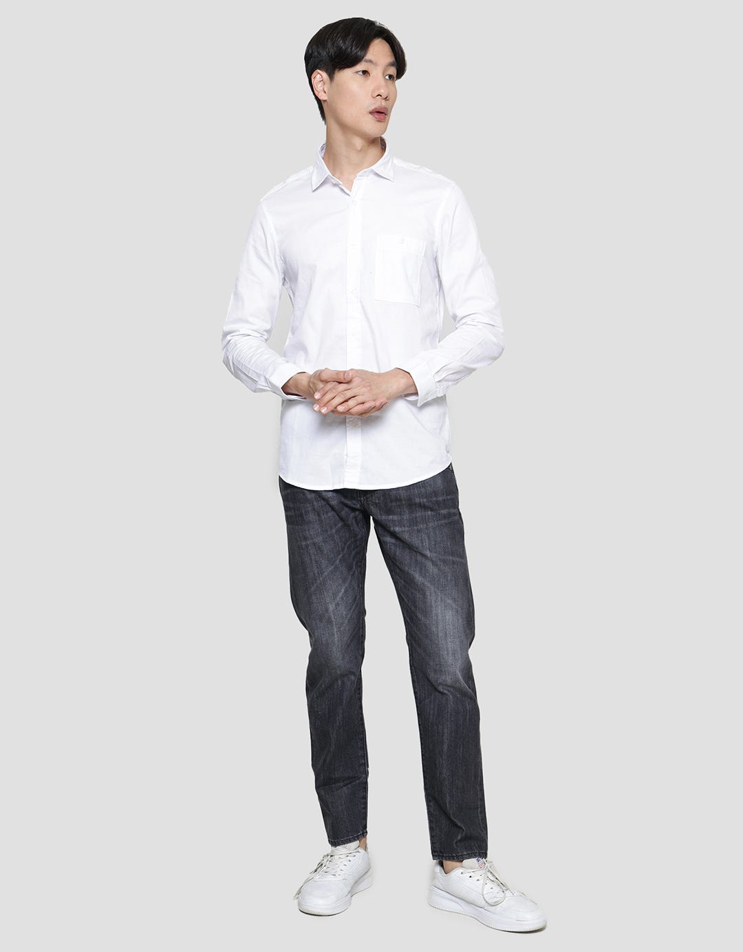 Lois Basic Plain Kemeja Formal Pria