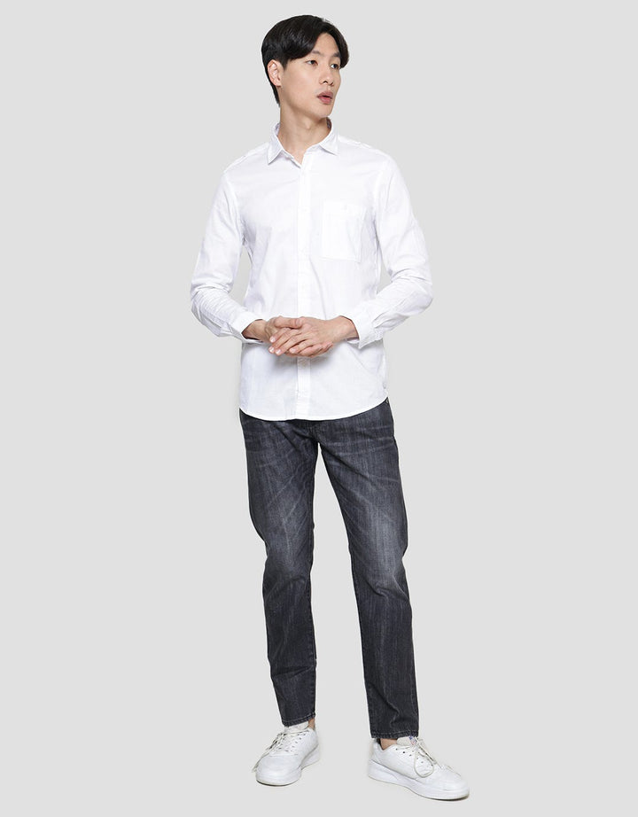 Lois Basic Plain Kemeja Formal Pria