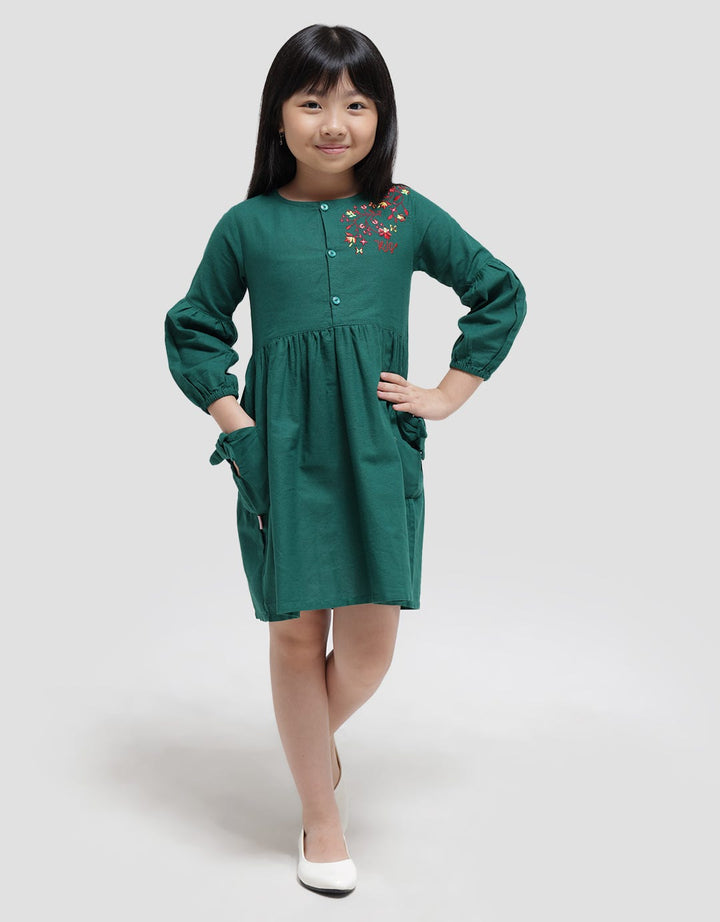 Rodeo Junior Girl Lengan Panjang Dress Anak