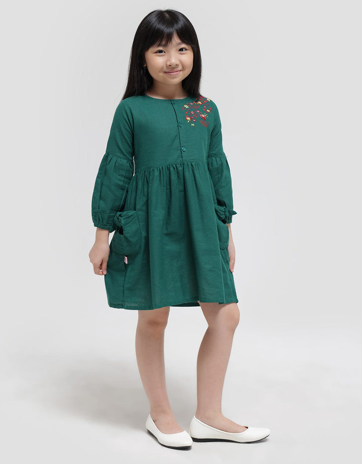 Rodeo Junior Girl Lengan Panjang Dress Anak