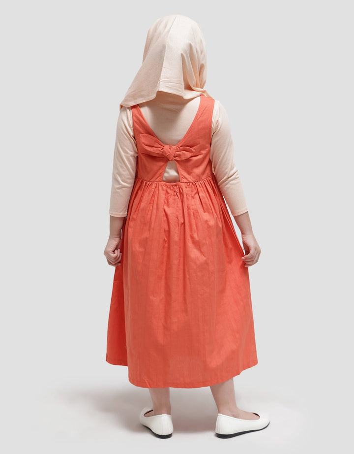 That's Donald Linen Pocket Maxi Dress Anak Perempuan
