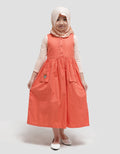 That's Donald Linen Pocket Maxi Dress Anak Perempuan