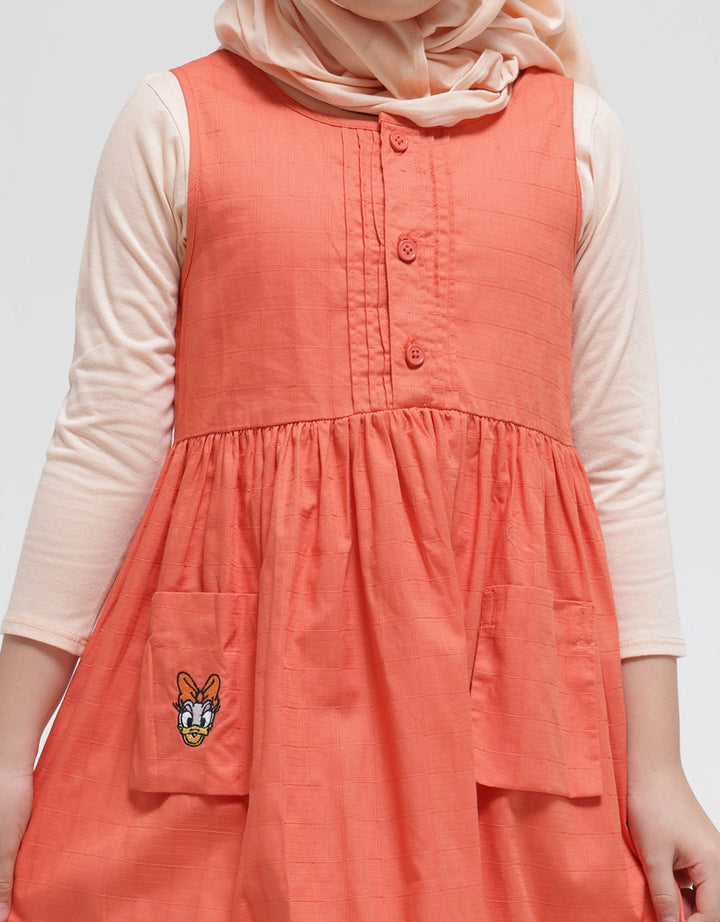 That's Donald Linen Pocket Maxi Dress Anak Perempuan