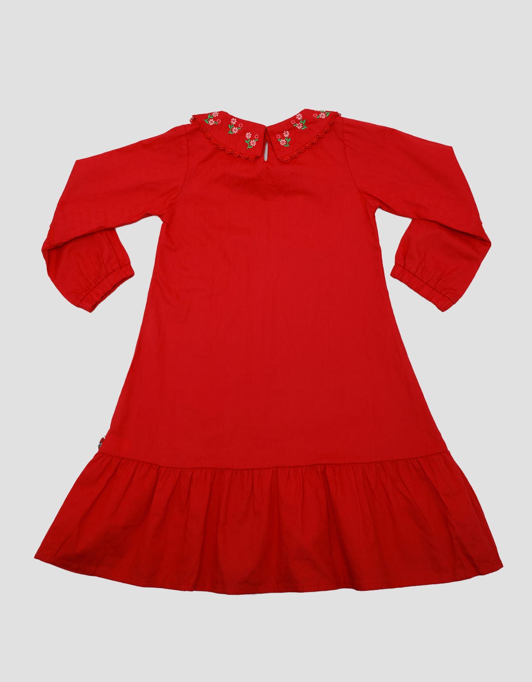 That's Donald Girls Longsleeves Dress Flower