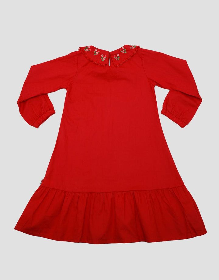 That's Donald Girls Longsleeves Dress Flower