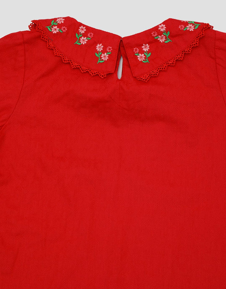 That's Donald Girls Longsleeves Dress Flower