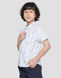 Little M Boys Short Sleeve Shirt Fullprint Car