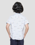 Little M Boys Short Sleeve Shirt Fullprint Car