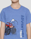 Little M Adventure Print Kaos Anak Laki-laki