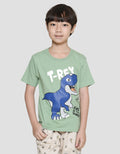Little M Kaos Lengan Pendek Anak Laki-laki Print Trex