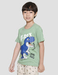 Little M Kaos Lengan Pendek Anak Laki-laki Print Trex