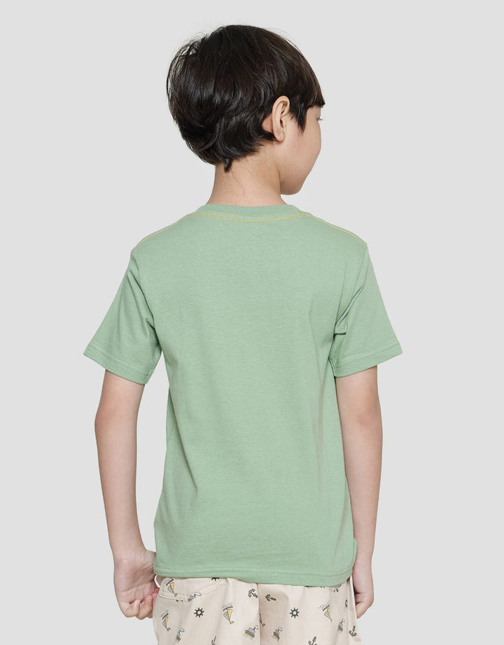 Little M Kaos Lengan Pendek Anak Laki-laki Print Trex