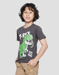 Little M Kaos Lengan Pendek Anak Laki-laki Print Trex