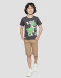Little M Kaos Lengan Pendek Anak Laki-laki Print Trex