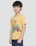 Little M Kaos Lengan Pendek Anak Laki-laki Print Dino