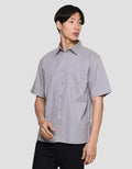 Nevada Solid Plain Look 27 Kemeja Lengan Pendek Pria