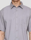 Nevada Solid Plain Look 27 Kemeja Lengan Pendek Pria