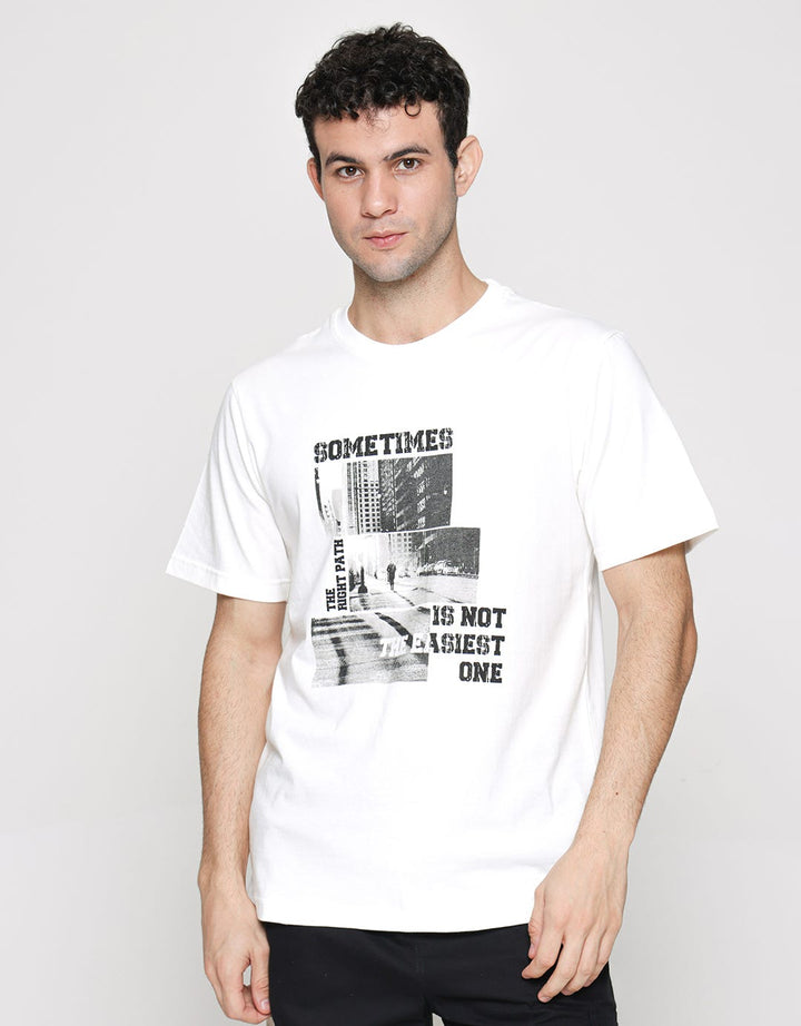 Nevada Sometimes Back Print Kaos Pria