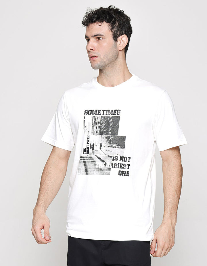 Nevada Sometimes Back Print Kaos Pria