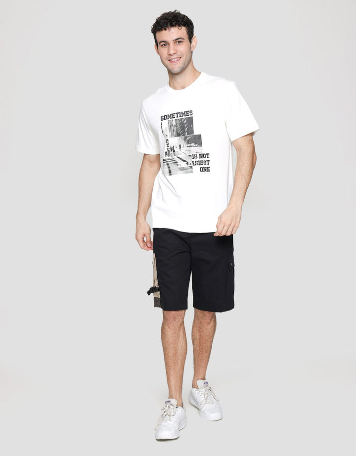 Nevada Sometimes Back Print Kaos Pria