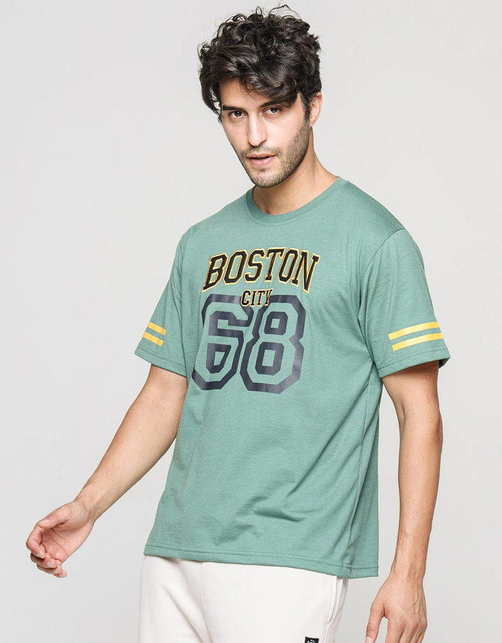 Nevada Short Sleeve T-Shirt Print And Embro Boston