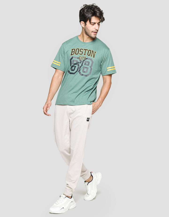 Nevada Short Sleeve T-Shirt Print And Embro Boston
