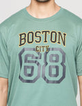 Nevada Short Sleeve T-Shirt Print And Embro Boston
