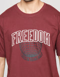 Nevada Freedom Print Kaos Casual Pria