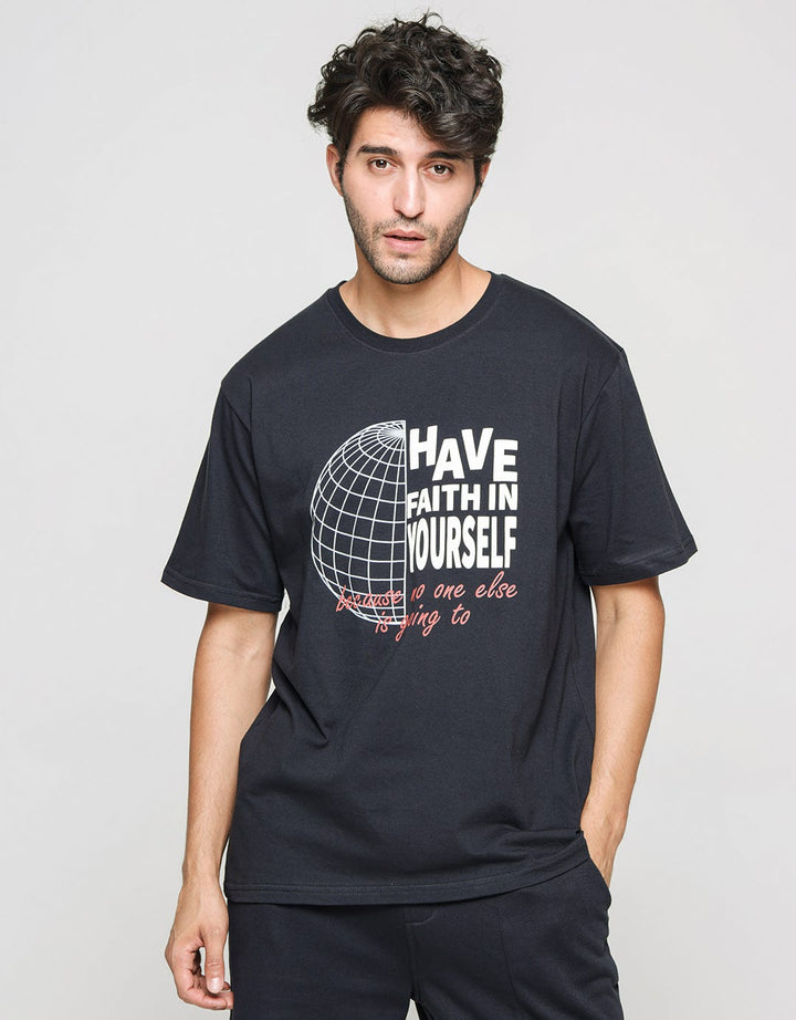 Nevada Short Sleeve T-Shirt Print Have Faith In Yourself