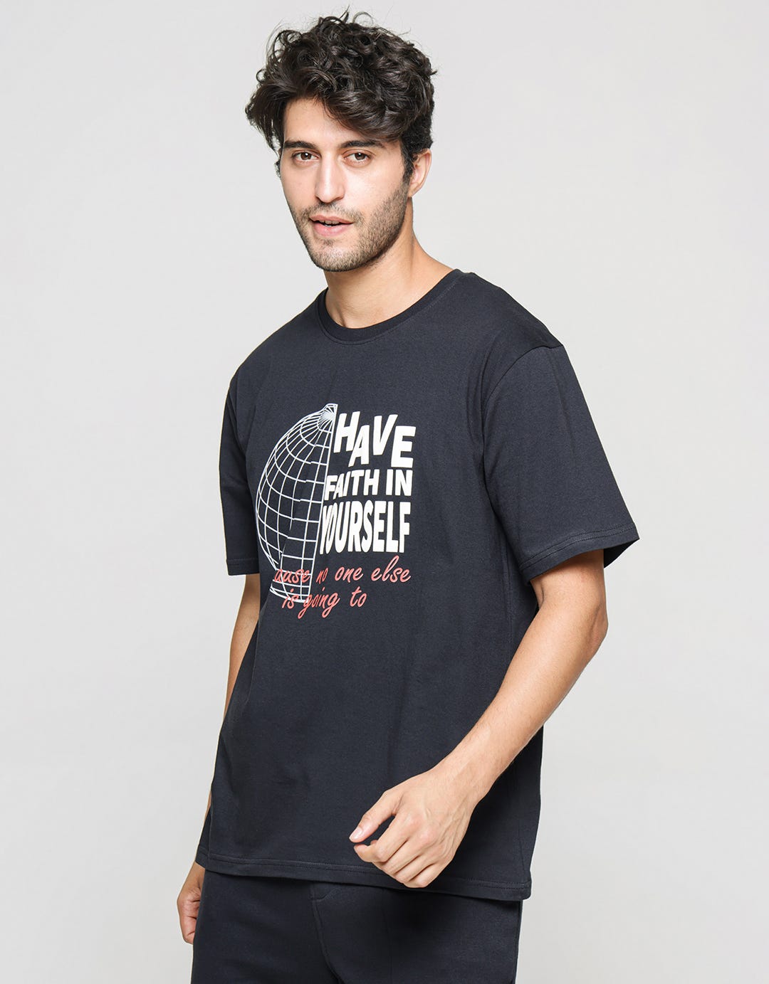 Nevada Short Sleeve T-Shirt Print Have Faith In Yourself