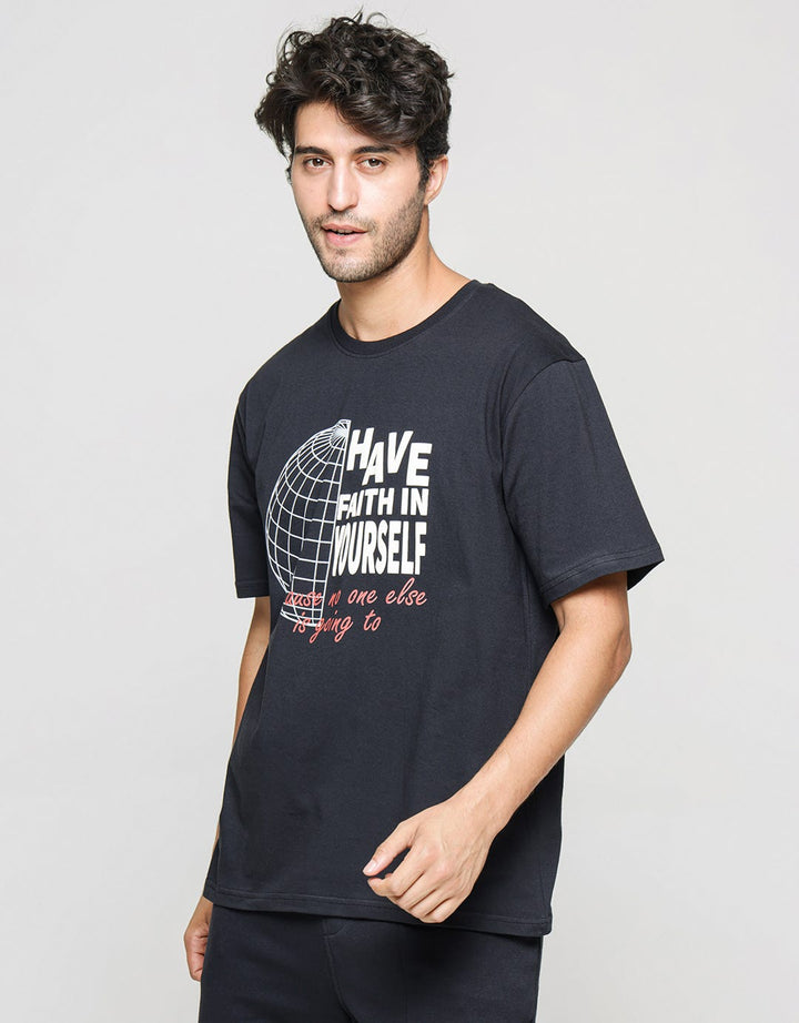 Nevada Short Sleeve T-Shirt Print Have Faith In Yourself