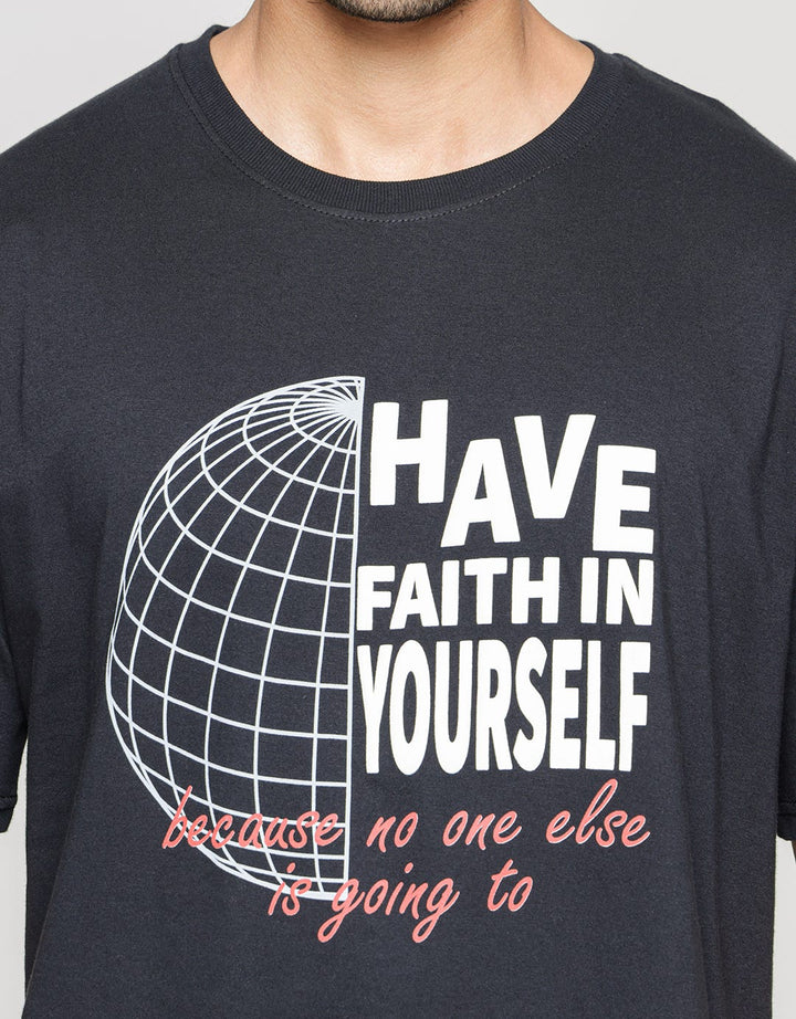 Nevada Short Sleeve T-Shirt Print Have Faith In Yourself