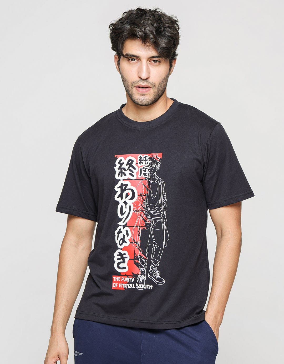 Nevada Anime Print Casual Men's T-Shirt