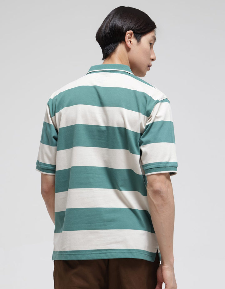Nevada Short Sleeve Polo Shirt Jersey Medium Stripe