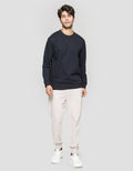 Nevada Sweater With Woven Label Men