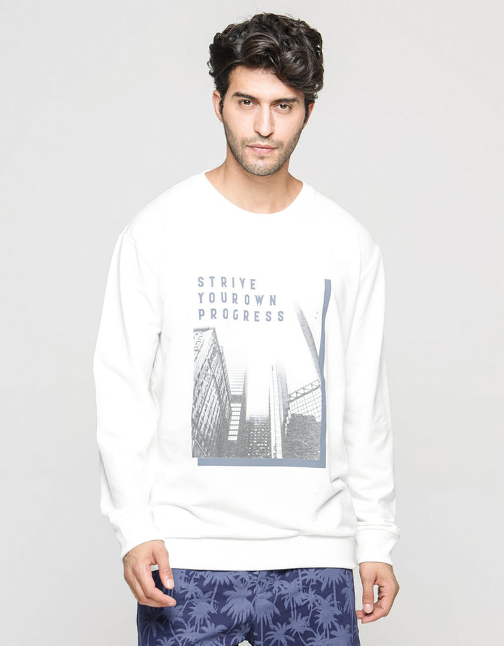 Nevada Sweatshirt Round Neck Progress Print