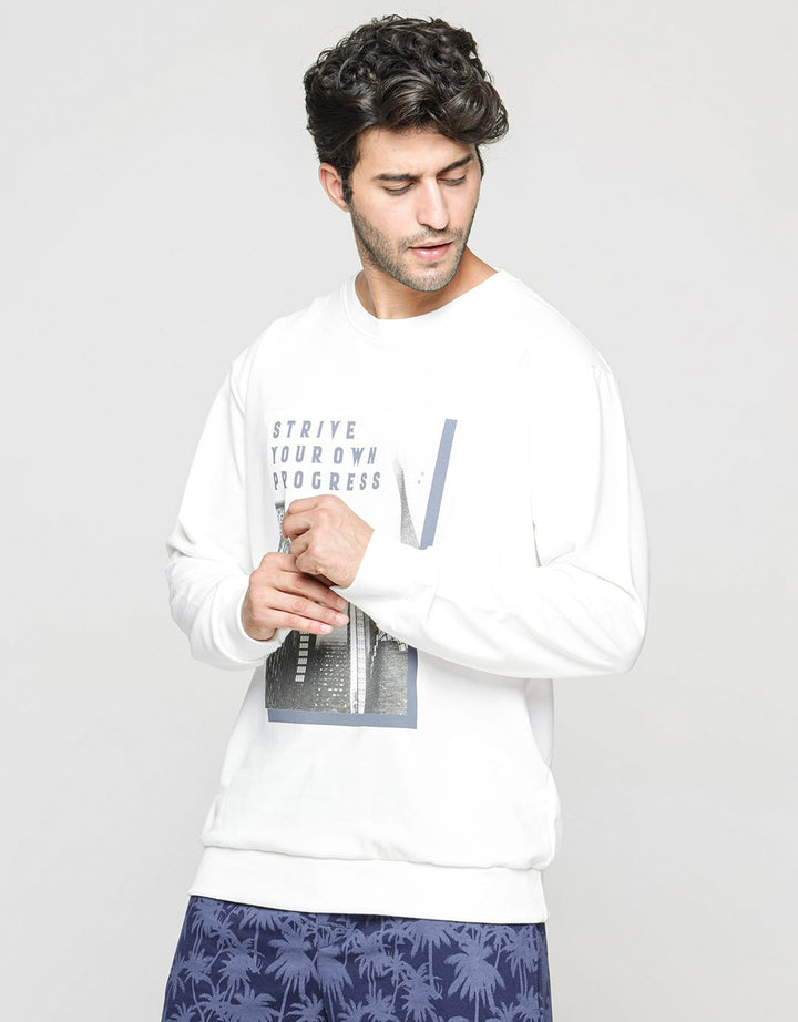 Nevada Sweatshirt Round Neck Progress Print
