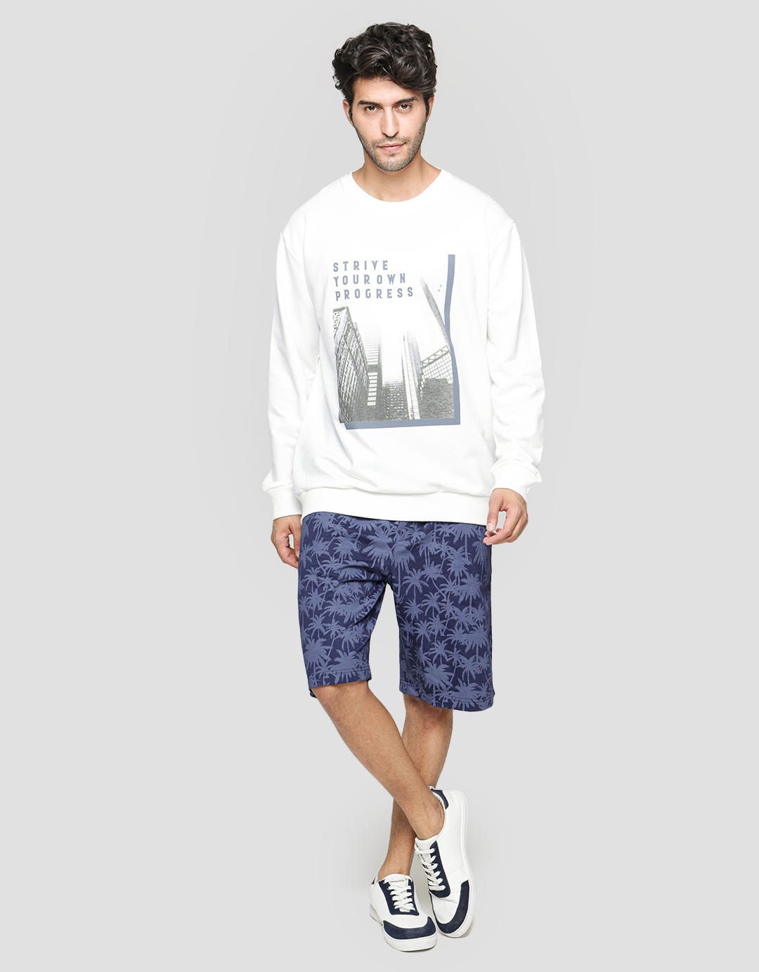 Nevada Sweatshirt Round Neck Progress Print