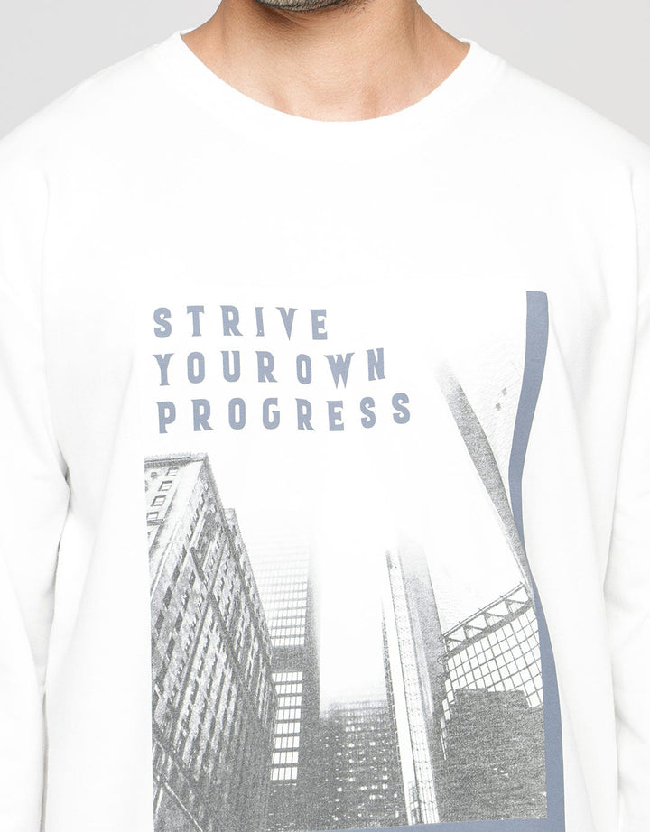 Nevada Sweatshirt Round Neck Progress Print