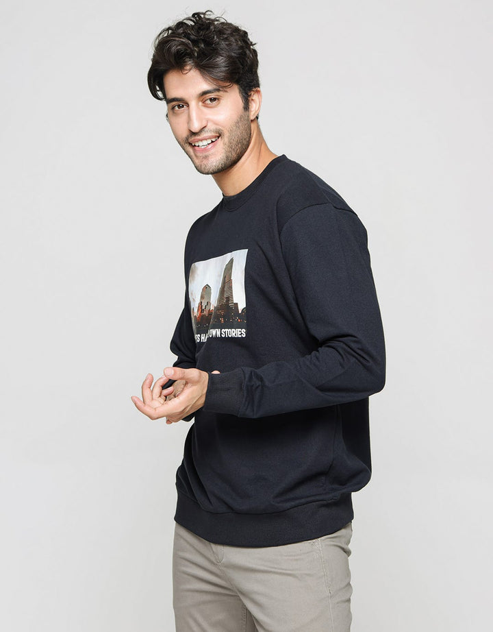 Nevada Sweatshirt Round Neck The Cities Print