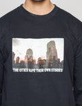 Nevada Sweatshirt Round Neck The Cities Print