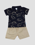 Pipiniko Set Woven Polo Fp Dino