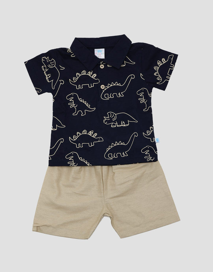 Pipiniko Set Woven Polo Fp Dino