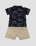 Pipiniko Set Woven Polo Fp Dino