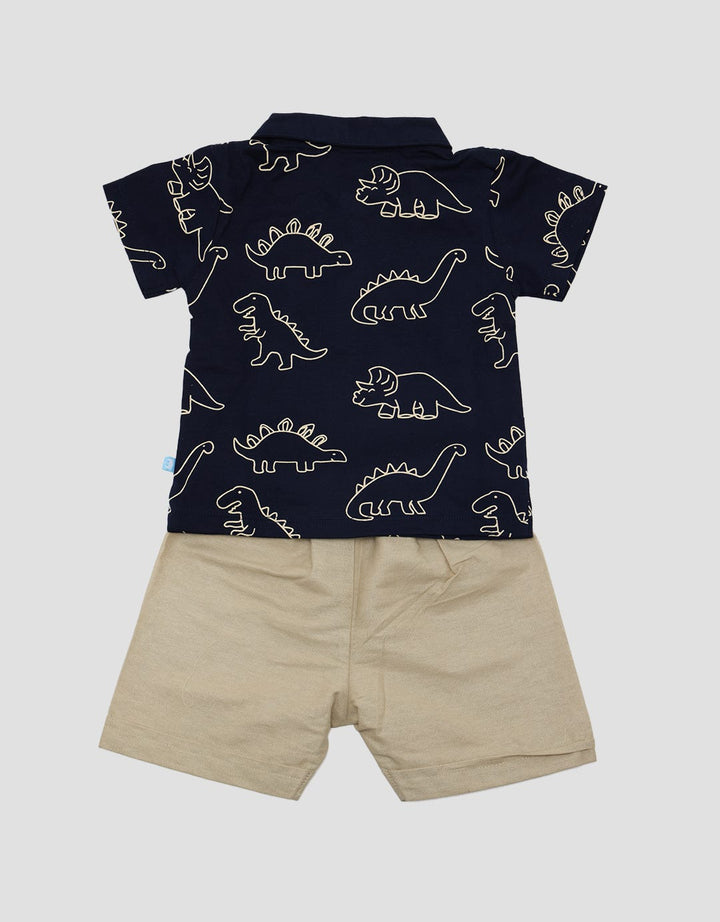 Pipiniko Set Woven Polo Fp Dino