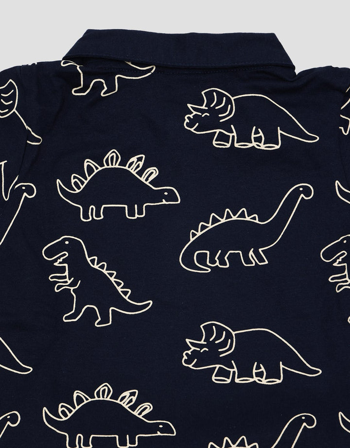 Pipiniko Set Woven Polo Fp Dino
