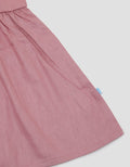 Pipiniko Short Sleeve Midi Dress Combi Woven With Lace