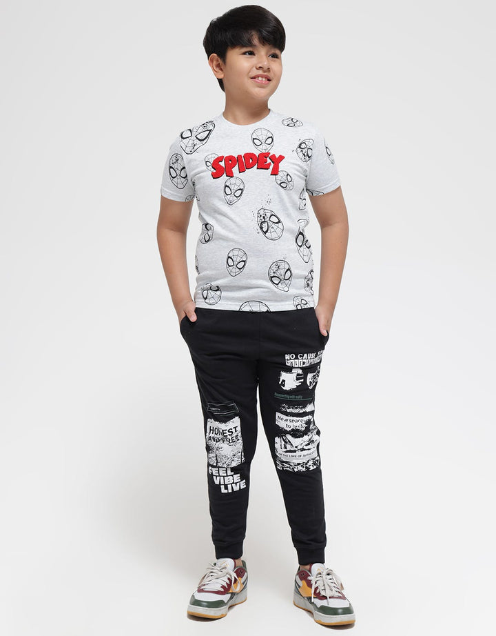 Marvel Face Chenille SPD Kaos Anak Laki-laki