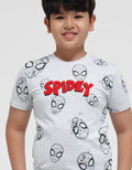 Marvel Face Chenille SPD Kaos Anak Laki-laki