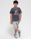 Nevada Anime Print TS Kaos Anak Laki-laki